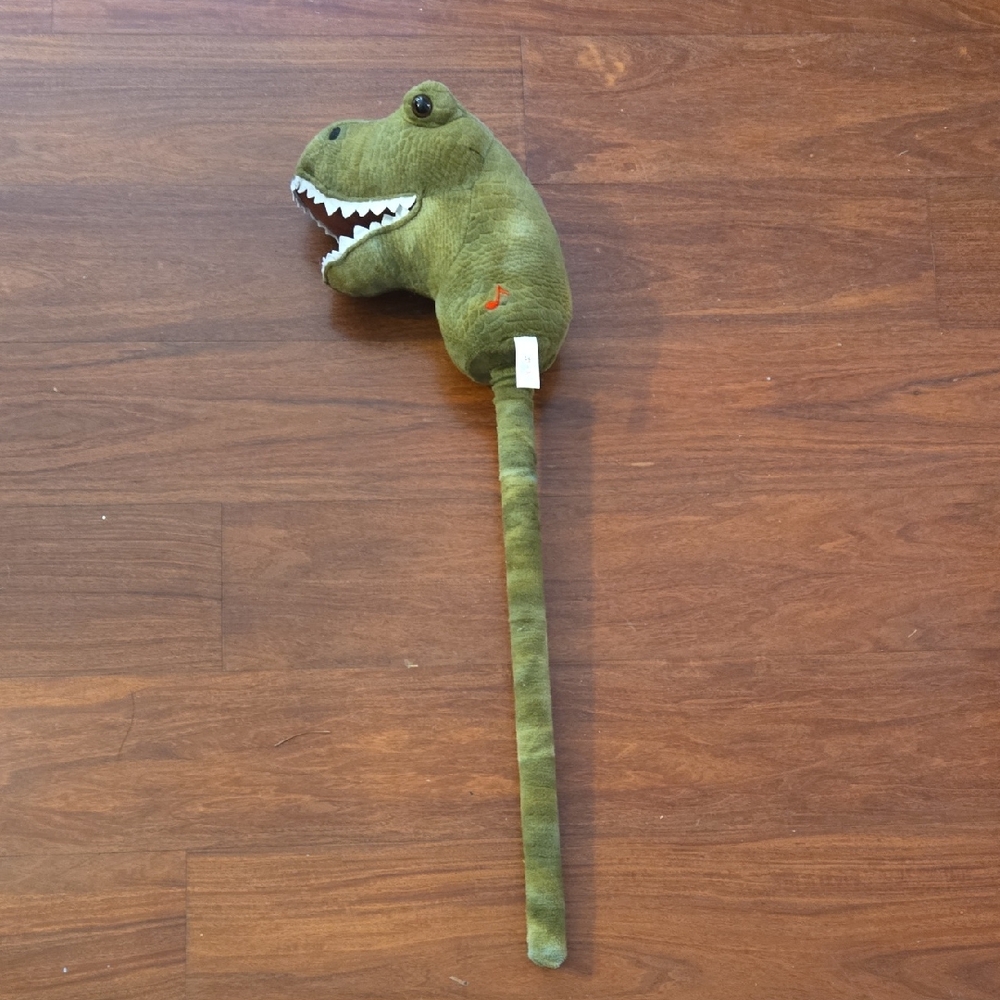 Green Dinosaur Stick Toy